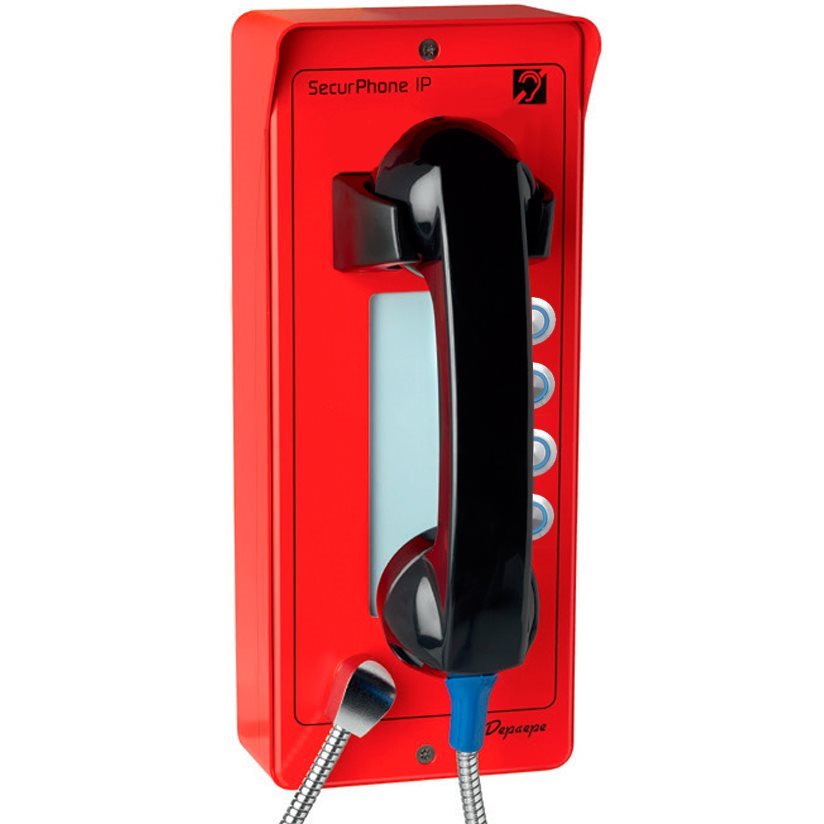  Téléphones SIP Téléphone d'urgence extérieur 4 touches rouge PVI04R