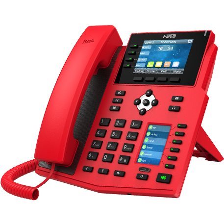  Téléphones SIP Téléphone SIP X5U PoE spécial Red X5U-RED